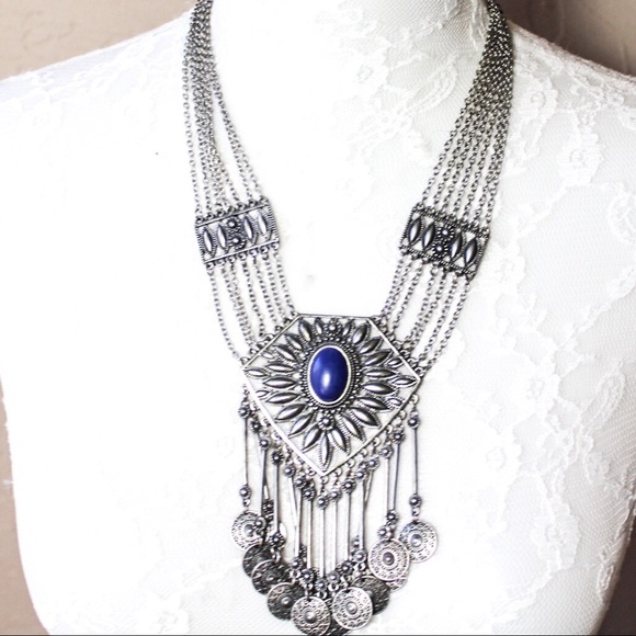 Vintage Inspired Tribal Belly Dance Coin Necklace - Picture 4 of 6